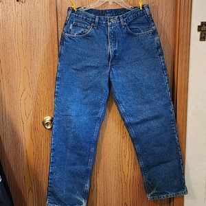 Carhertt Flannel Lined relaxed jeans 33x30
